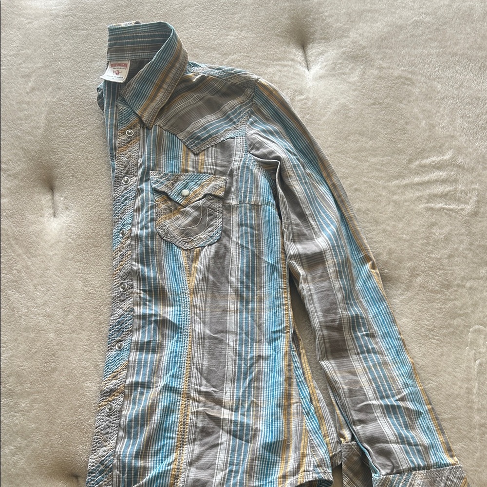 True Religion Multicolor Plaid Shirt